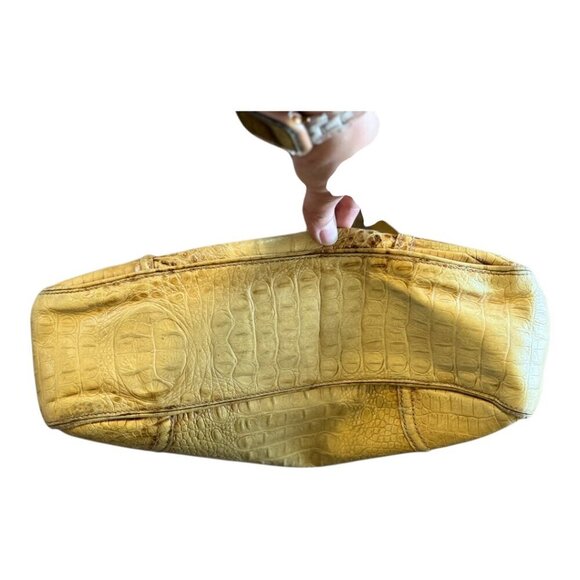 Brahmin Bag Women's Shoulder Purse Yellow Brown Multicolor Multiple Pockets - Picture 8 of 15